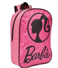 Children's Kids Girls Pink BARBIE Backpack School Bag Rucksack A4 Character Bag