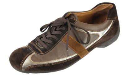 PAUL GREEN (US) Fashion Sneakers Shoes Brown Leather Suede Women's 