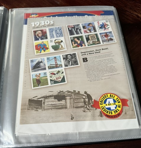 USPS Celebrate The Century Commemorative Stamp Collection 1900-1999 Full Set - Picture 6 of 14