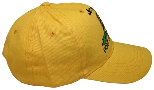Gadsden Don't Tread On Me Yellow With Black Outline Embroidered Hat Cap (RUF) - Picture 4 of 5