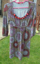 BODEN Glam Tunic size 8  brown dahlia colour     -----B32A----