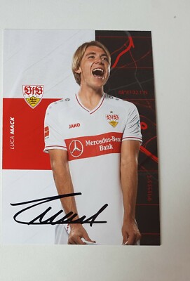 Autogrammkarte 20/21 Luca Mack VfB Stuttgart 2020-2021 handsigniert