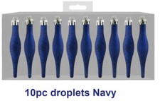 Christmas Tree Decoration Baubles Droplets Icicle Baubles Xmas Tree DecorationDP