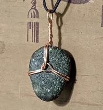 Handmade Essential Oil Diffuser Necklace Pendant Lava Stone, Made in US