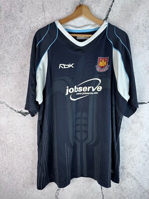 Rare West Ham United FC Away Shirt Jersey Reebok XXL