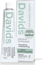 Davids Fluoride Free Nano Hydroxyapatite Toothpaste for Remineralizing Enamel 