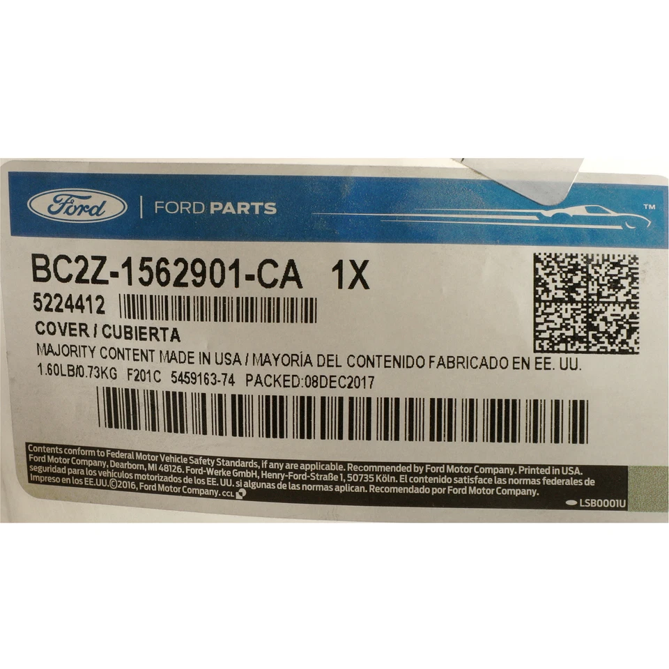 Cubierta de vinilo de pedernal Super Duty Ford E150 E250 E350 2011-2014 OEM NUEVA BC2Z1562901CA Foto 3 de 3