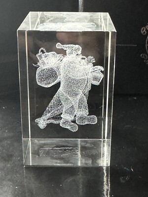 Kristallklar Sammlerstücke Laser Kunst Weihnachtsmann Weihnachtsmann Briefbeschwerer