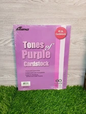 Ampad Cardstock 8.5"x11" 65lb 60 Sheet Count TONES OF PURPLE Inkjet Laser