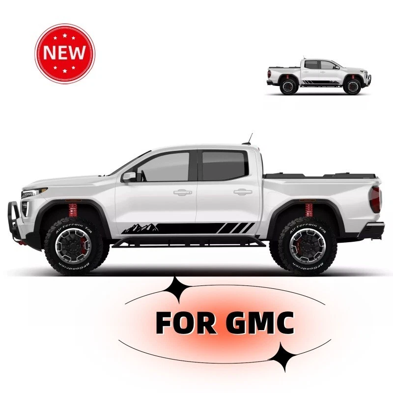 PARA GMC Coche Calcomanías de Vinilo Gráficos, Kit de Adhesivos Patrón Deportivo de Montaña 2 Lados Foto 3 de 4
