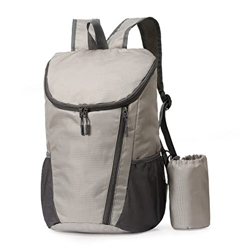 DOVO Hiking Backpack, Waterproof and Wear-resistant Lightweight Backpack Grey