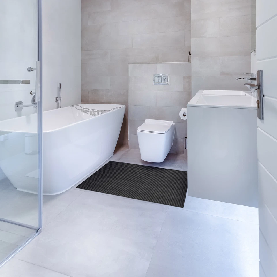 Weichschaummatte Badematte Badteppich Duschvorleger Antirutschmatte einfarbig - Bild 4 von 4