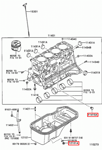 Genuine Hilux KUN26 KUN25 KUN16 KUN15 KUN10 KDN190 KDN170 2KD 1KD Drain Plug - Picture 12 of 20
