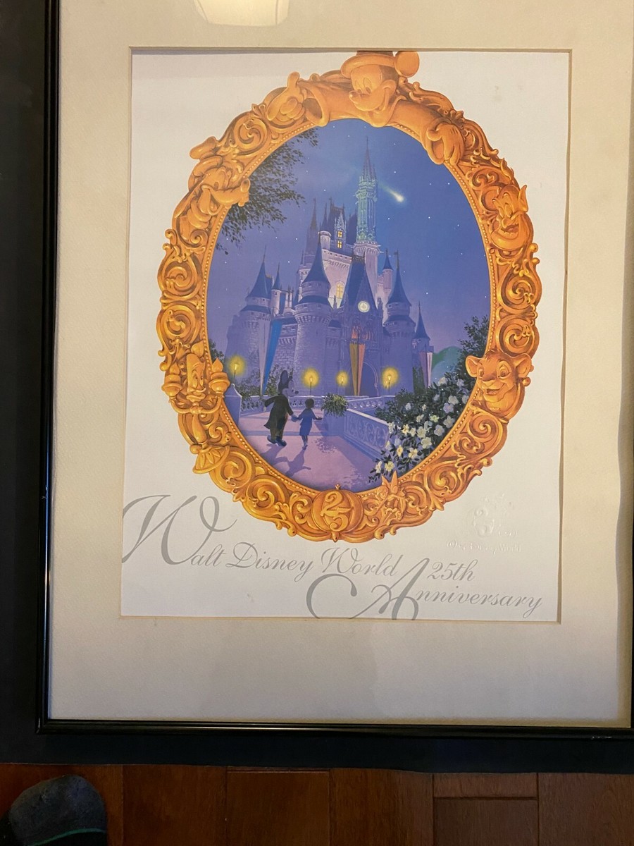 ディズニー 1996年 WDW25周年 限定　25周年記念ポスター Walt Disney World (Walt Disney, 1996). 25th Anniversary