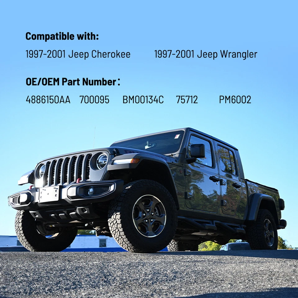 Motor soplador calentador aire acondicionado delantero con jaula ventilador para 97-01 Jeep Cherokee 99-01 Wrangler Foto 3 de 4