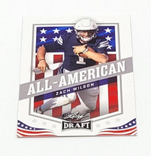 2021 Leaf Draft Football All American Zach Wilson BYU Cougars #48