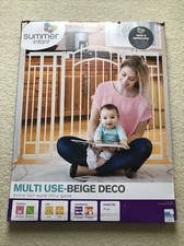 Summer Infant 27410 Multi Use Decorative Extra Tall Walk Thru Gate - Beige