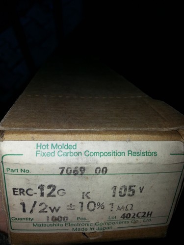 10X NOS GENUINE PANASONIC 1M CARBON COMPOSITE RESISTORS FOR MARSHALL GUITAR AMP! - Picture 2 of 2