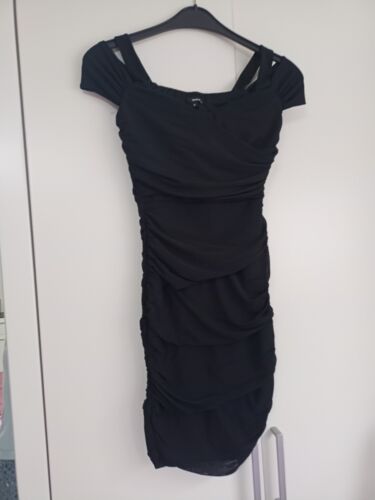 Damenkleid, Cocktailkleid XS  Abendkleid schwarz Tally Weijl gerafft Körbchen - Bild 1 von 7