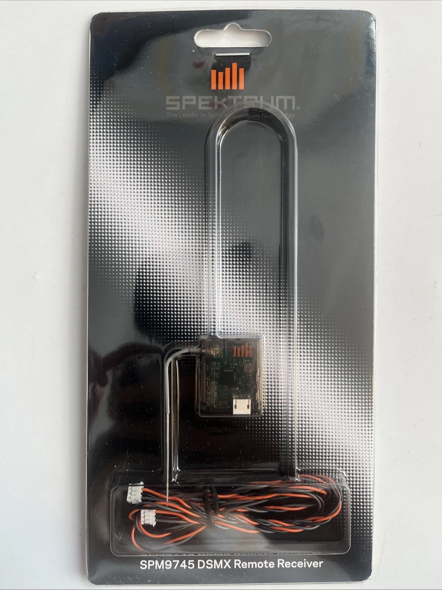 Receptor Remoto Spektrum 9645 DSMX - Incluye Extensión 24", Para AR9010 Y AR9110