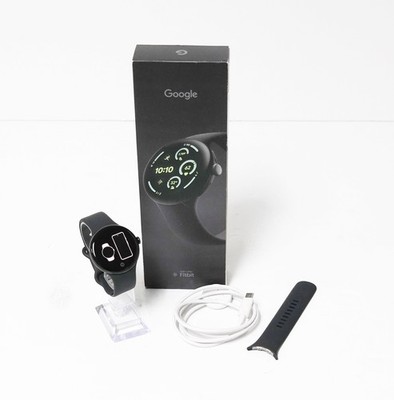 Google Pixel Watch 3 GA05785-US 45mm Smartwatch with Obsidian Band - Matte Black