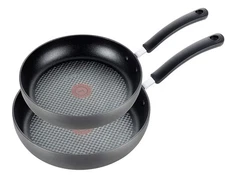 New T-fal Ultimate Hard Anodized Nonstick Fry Pan Set 2 Piece, 8, 10 Inch, Oven