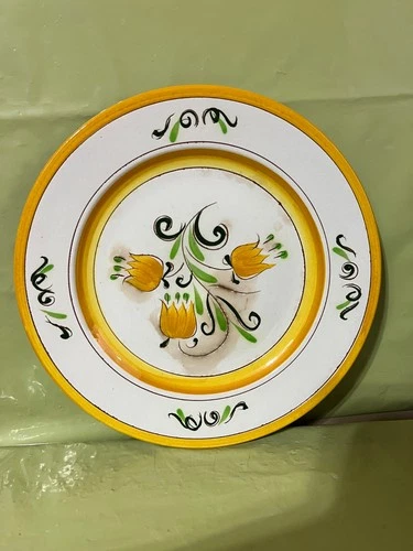 Stangl Pottery Salad Plate Terra Rose Tulip Plate 10" Discontinued Vintage