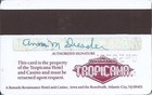 Tropicana Casino - Atlantic City, NJ - 5a Issue Slot Card, sm (R) in logo — photo 2