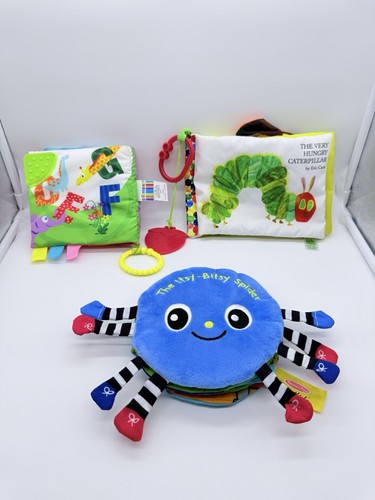 Lot Of Soft Baby Infant Toddler Fabric Cloth Books Teething