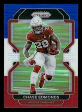 2021 Panini Prizm #77 Chase Edmonds Red White and Blue Arizona Cardinals