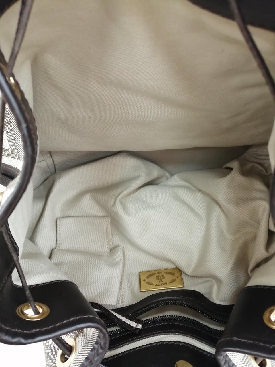 Allover Pattern Drawstring Bag Model B Gray Some … - image 6