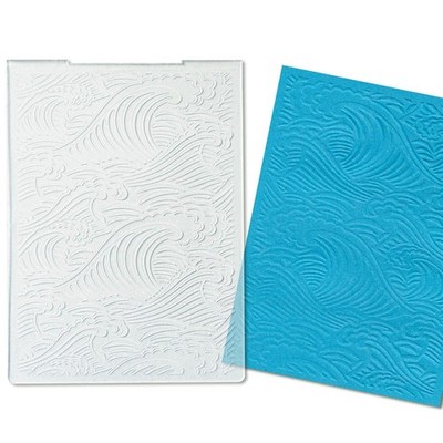 Estivaux Sea Wave Embossing Folders for Card Making, 5.7 × 4.2 Style 1:Wave 