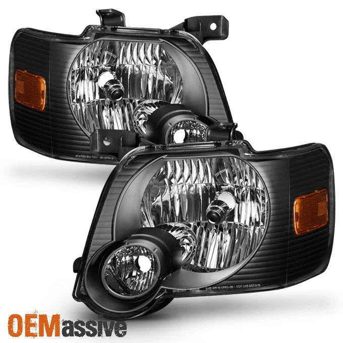Faros delanteros negros de repuesto para Ford Explorer 2006 2007 2008 2009 2010 Foto 2 de 4