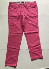 Tommy Hilfiger Fandango Pink Roll Cuff Chino Pants Size 10 NWT