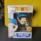 John Cena WWE Exclusive Funko Pop, #01, SOFT PROTECTOR, WWE ***Damaged Box***