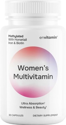 envitamin Womens Methylated Multivitamin Multimineral Horsetail,Iron,Biotin Comp