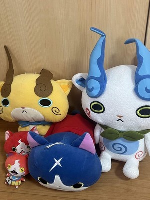 Yokai Watch Goods Lot of Jibanyan Komasan Komajiro Fuyunyan Plush Toy  Figure