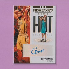 2019-20 Panini NBA Hoops Hot Signatures AUTO #HR-CMT Cody Martin RC Rookie