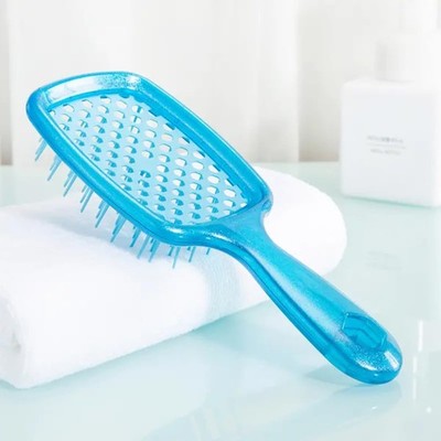 All-In-One Detangling Brush: Flexible Bristles, Gentle Tangle Blue Burst