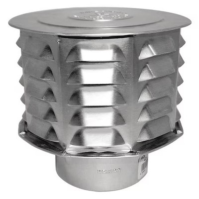 Ameri-Vent 6Cw Cap, Universal Vent, 6In