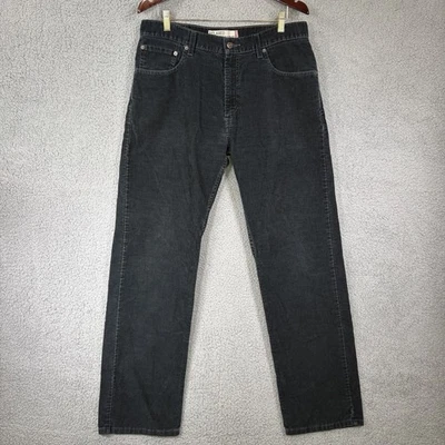 Vintage Levis Pants Mens 34x34 Black Corduroy Jeans 559 Relaxed Straight Y2K - Image 1 of 4