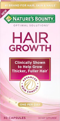 Worldwide 2 X Nature's Bounty Optimal Solutions - Hair Growth -- 30 Capsules