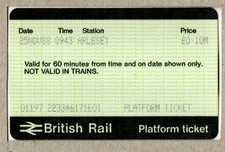 Arlesey E01 - APTIS platform ticket - Bedfordshire SG11 - ECML