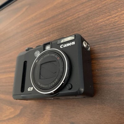 Canon PowerShot G9 12.1 MP 充電器、SD付き 黒 Canon PowerShot G9 Black 12.1MP Digital Camera Tested w/ Battery
