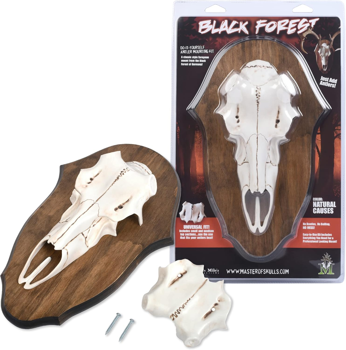 希少。Mountain Mike's Reproductions Vest Mountain Mike's Black Forest Universal Antler Mounting Kit Plaque