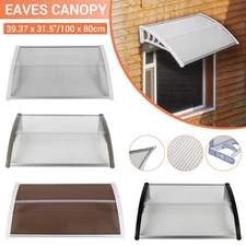 Outdoor Front Door Window Awning Patio Canopy Rain Cover Snow UV Protected Eaves