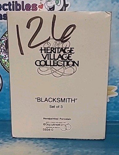 Dept 56 Heritage Village Collection Blacksmith Set of 3 5934-0