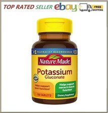 Nature Made Potassium Gluconate 550mg Dietary Supplement Heart Health Supplement