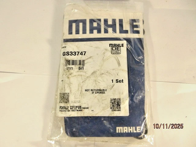 Kit de sellado de carcasa de filtro de aceite de motor MAHLE GS33747 para modelos BMW seleccionados 06-18 Foto 2 de 2
