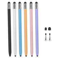 Universals Styluses Pen Two Head Design Soft Rubber Tip for Tablets Phones